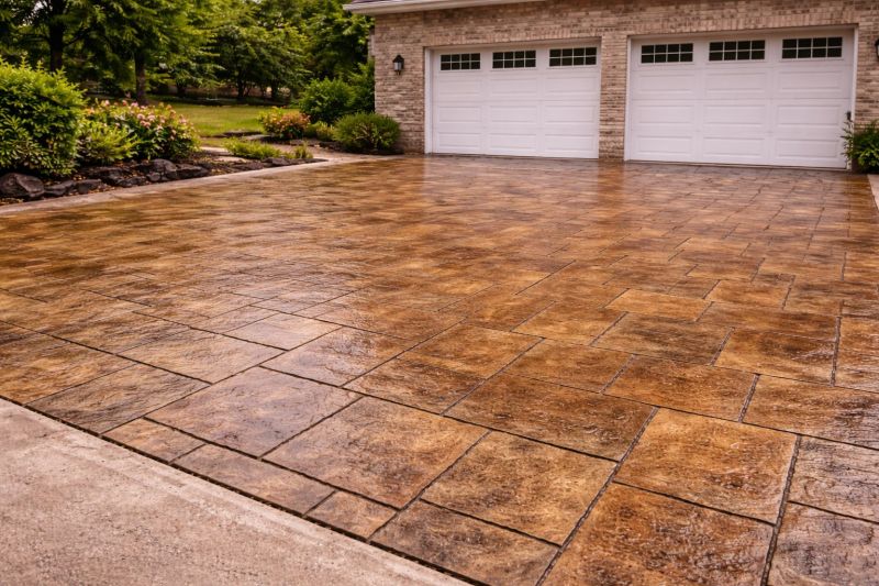 Concrete Driveway Staining in Frisco, TX
