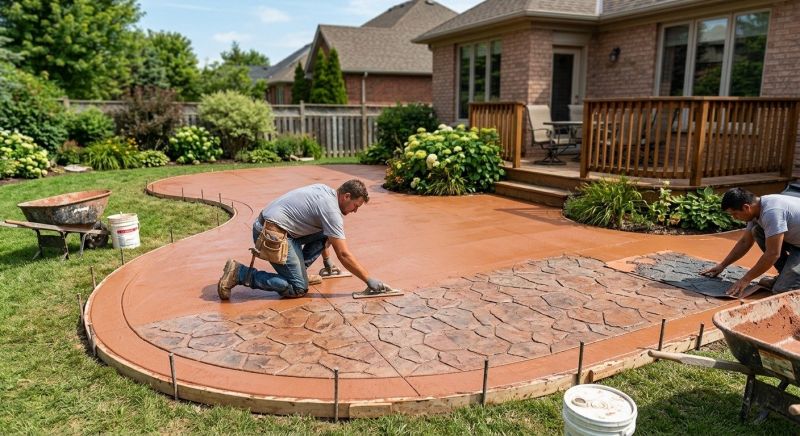 Concrete Patio Finishing in Frisco, TX