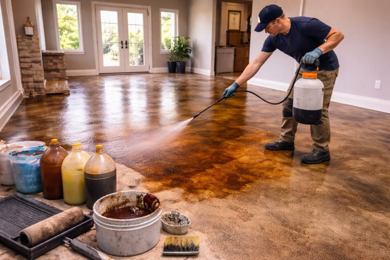 Stamped Concrete Staining in Corpus Christi, TX