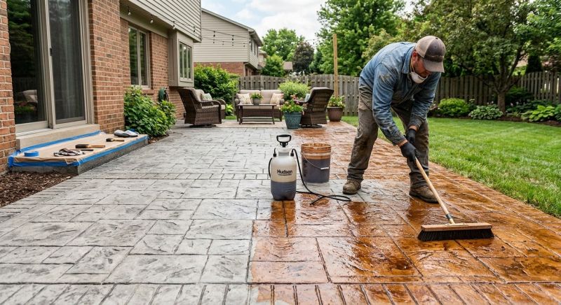 Concrete Patio Finishing in Corpus Christi, TX